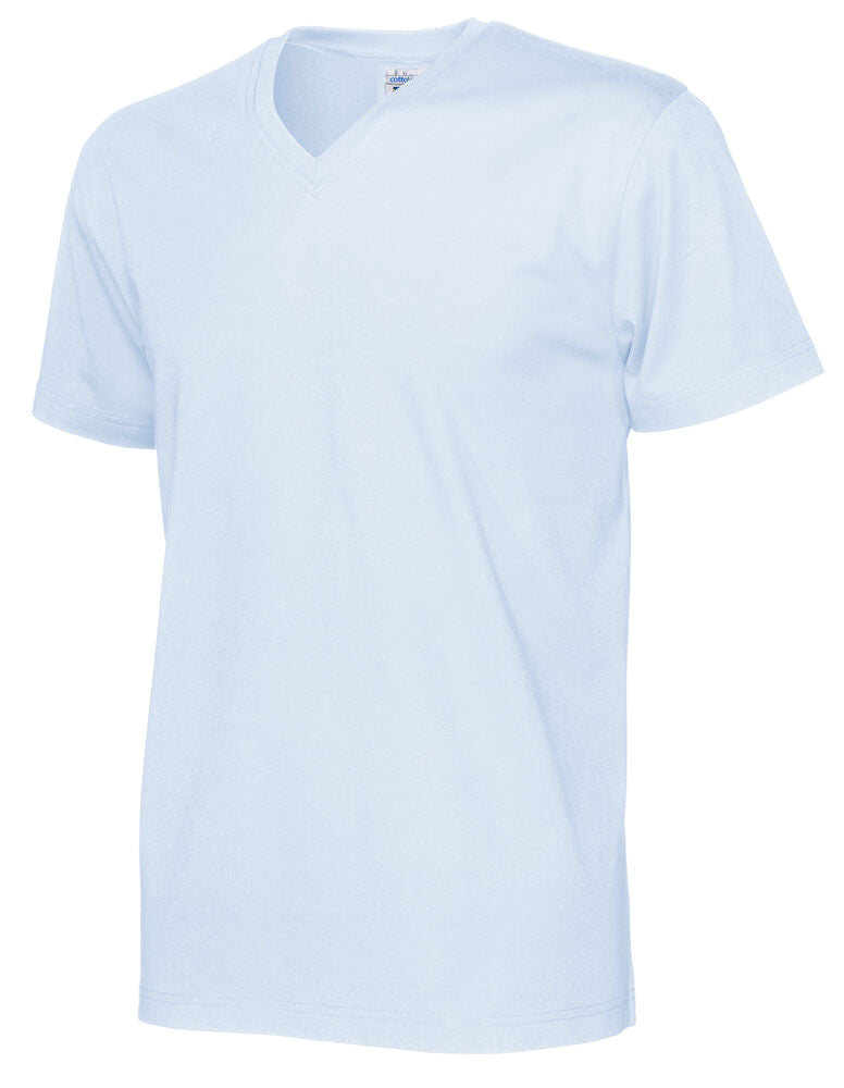 T-Shirt V-Neck Man Sky Blue
