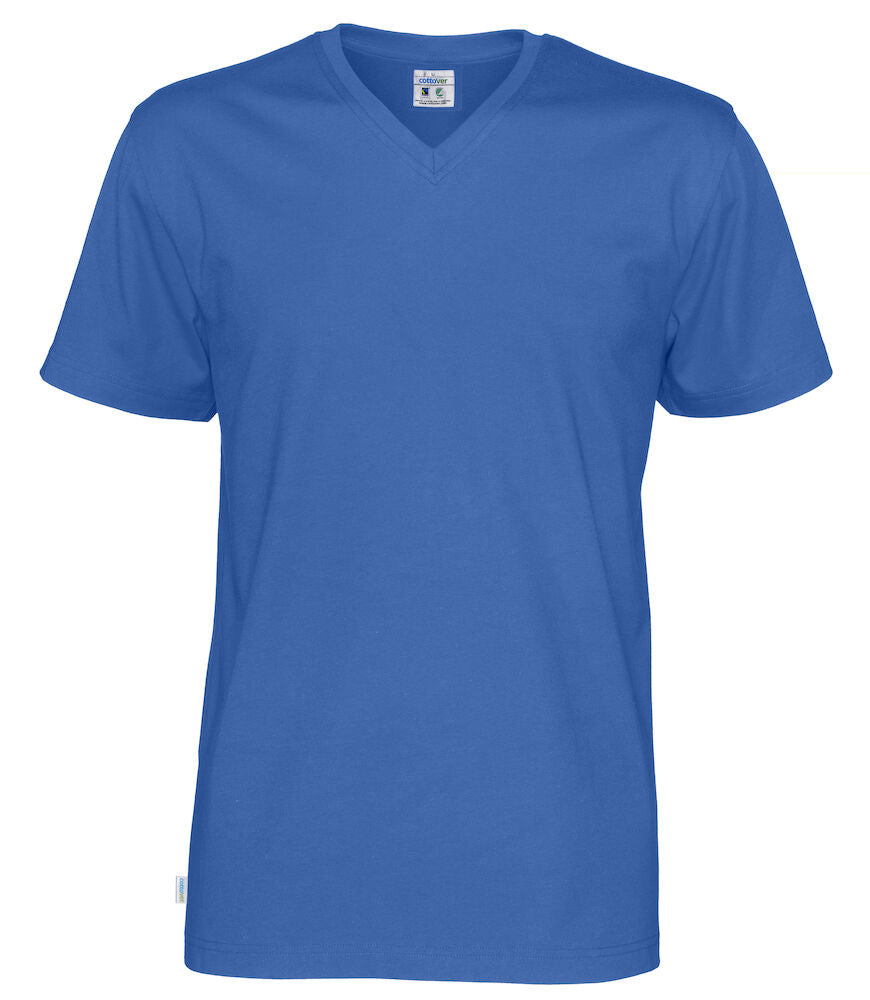 T-Shirt V-Neck Man Royal Blue