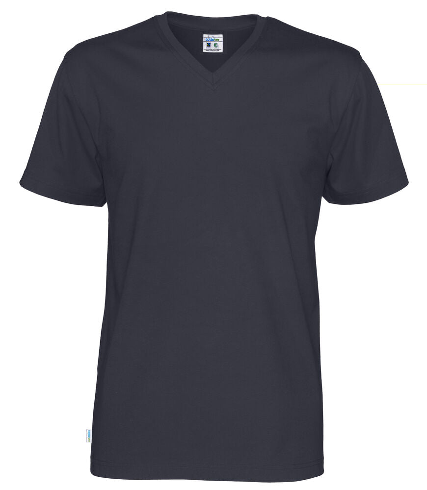 T-shirt V-neck Man (GOTS) Navy L