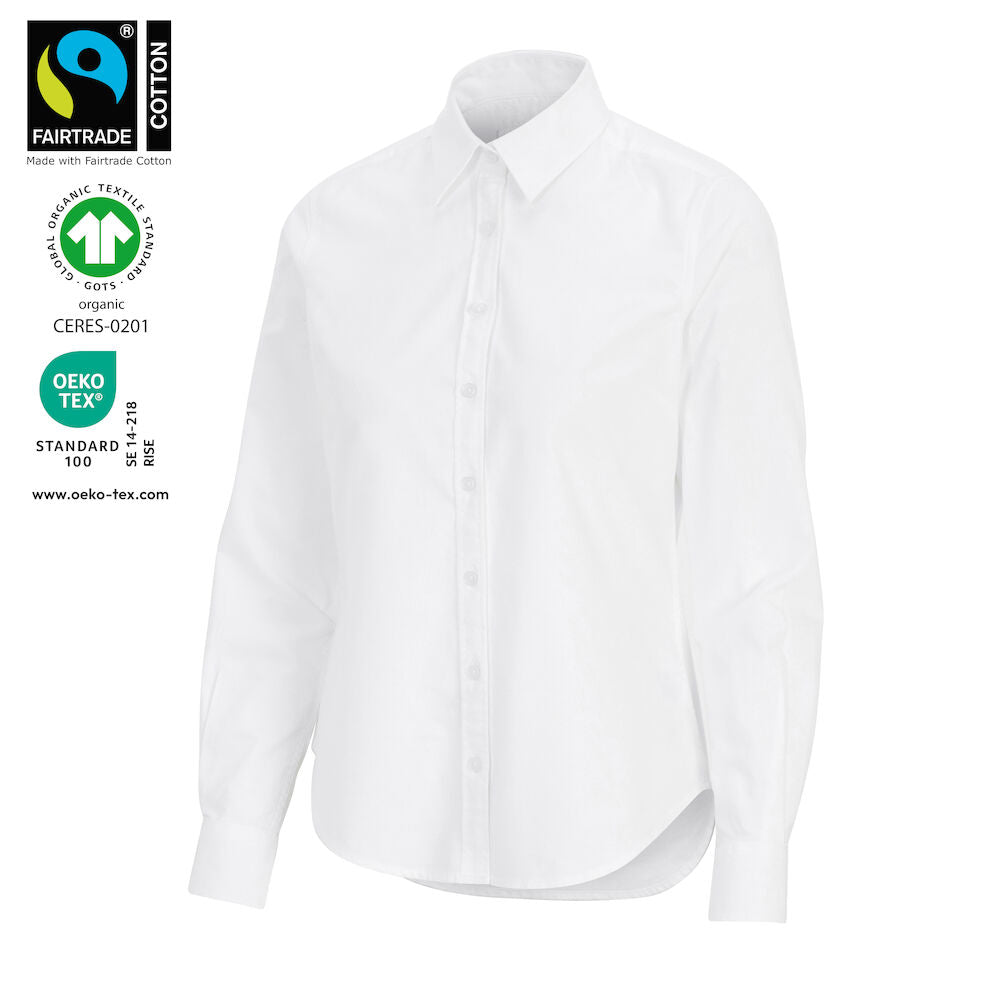 Oxford Shirt L/S Lady (GOTS) White 34
