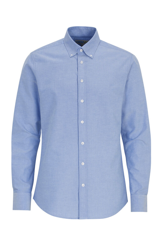 Oxford Shirt L/S Man (GOTS) Lt Blue XS-35/36