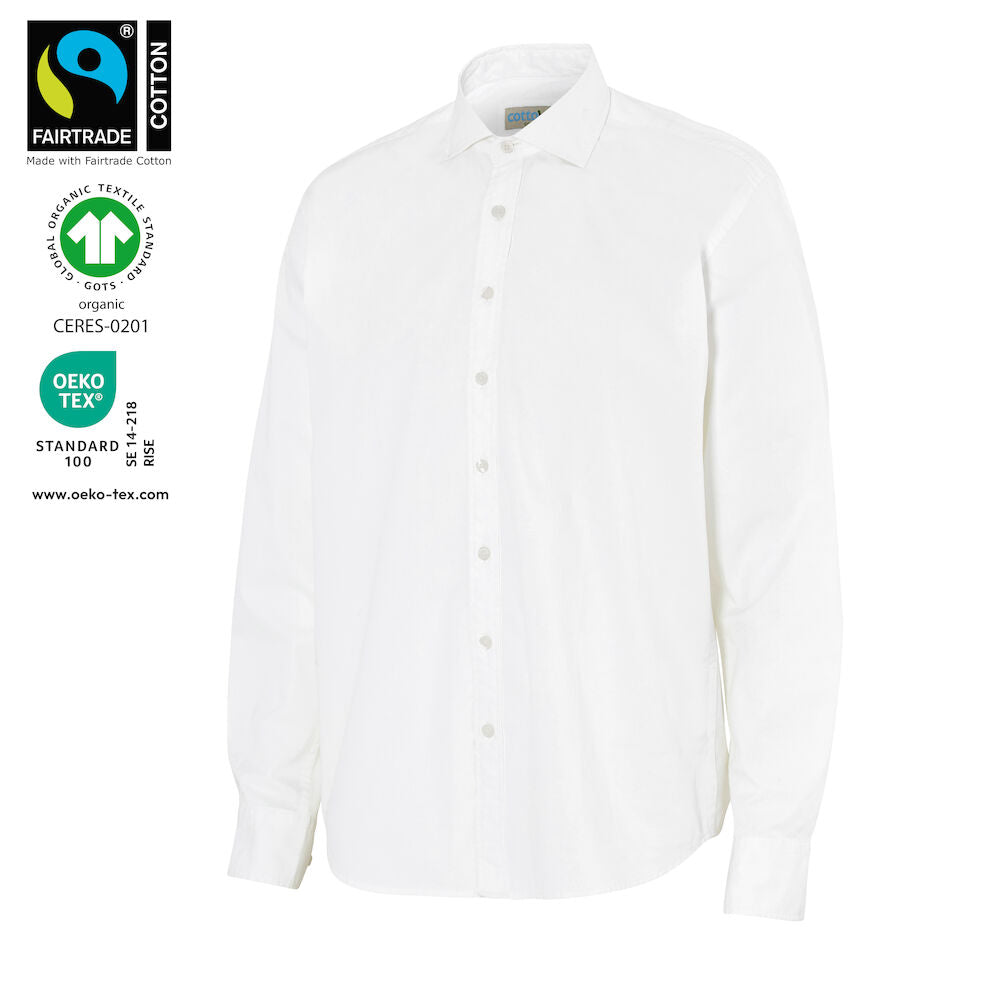 Poplin Comfort Man (GOTS) White 36