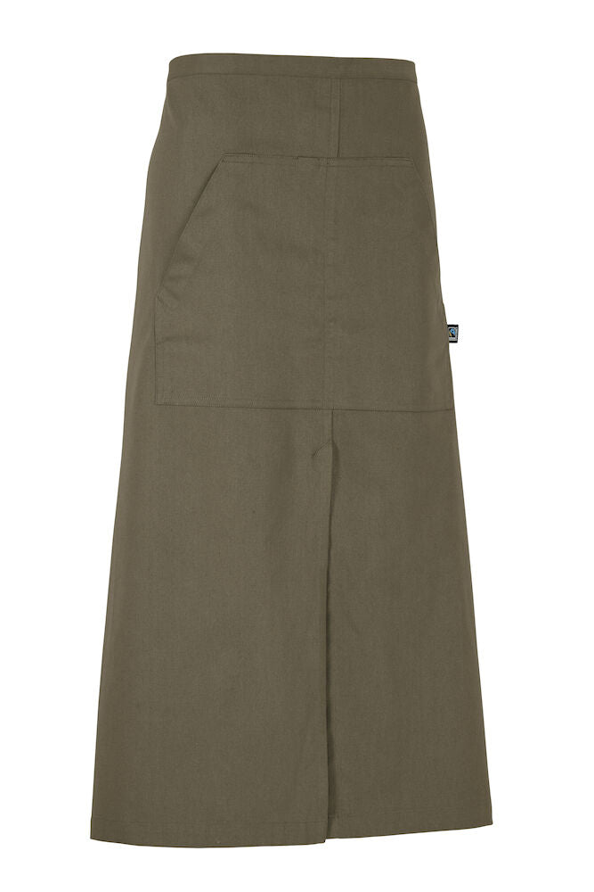 Waist Apron Long (GOTS) Dark Olive One size