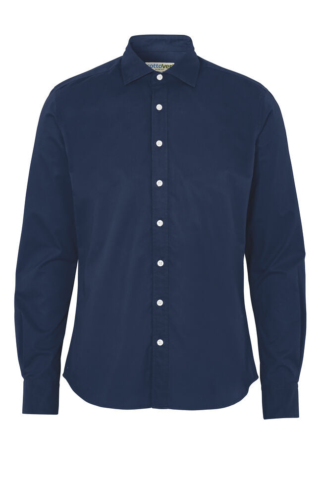 Poplin Slim Fit Man (GOTS) Navy 44