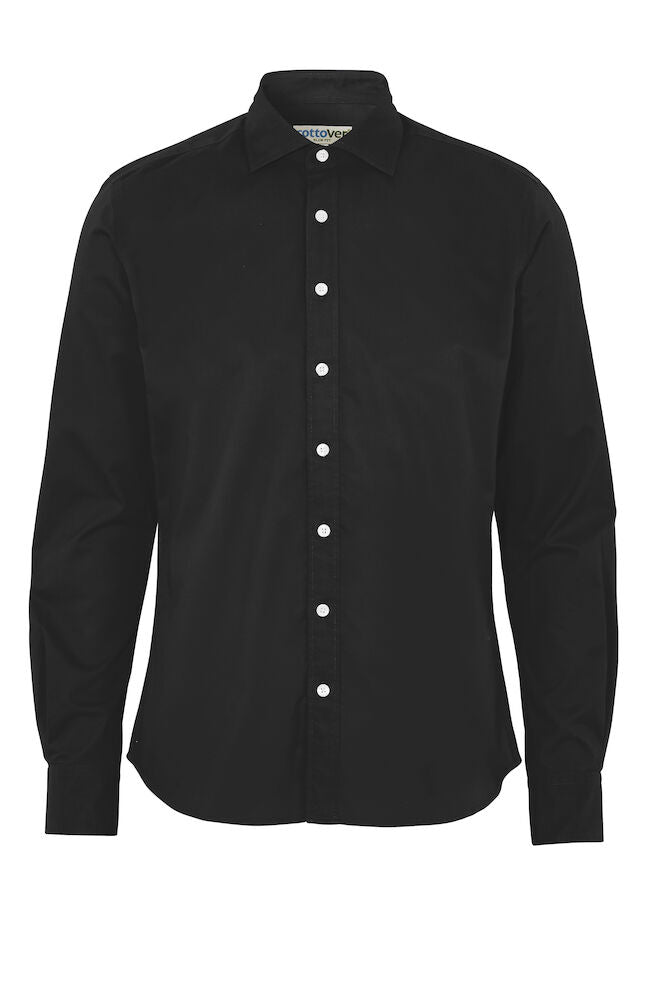 Poplin Slim Fit Man (GOTS) Black 36