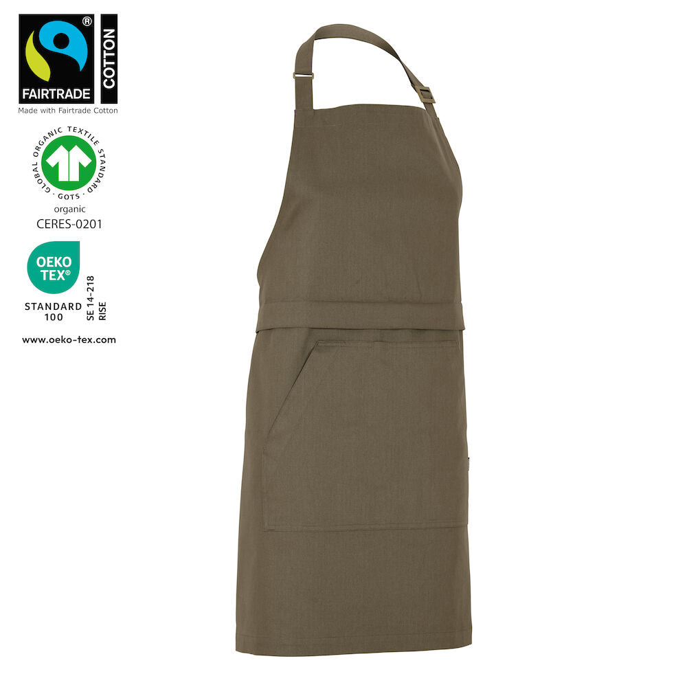 Combi Apron (GOTS) Dark Olive One size