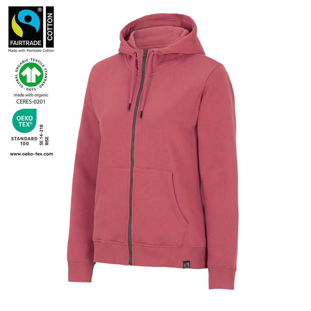 Key FZ Hood Lady (GOTS) Dusty Red XS