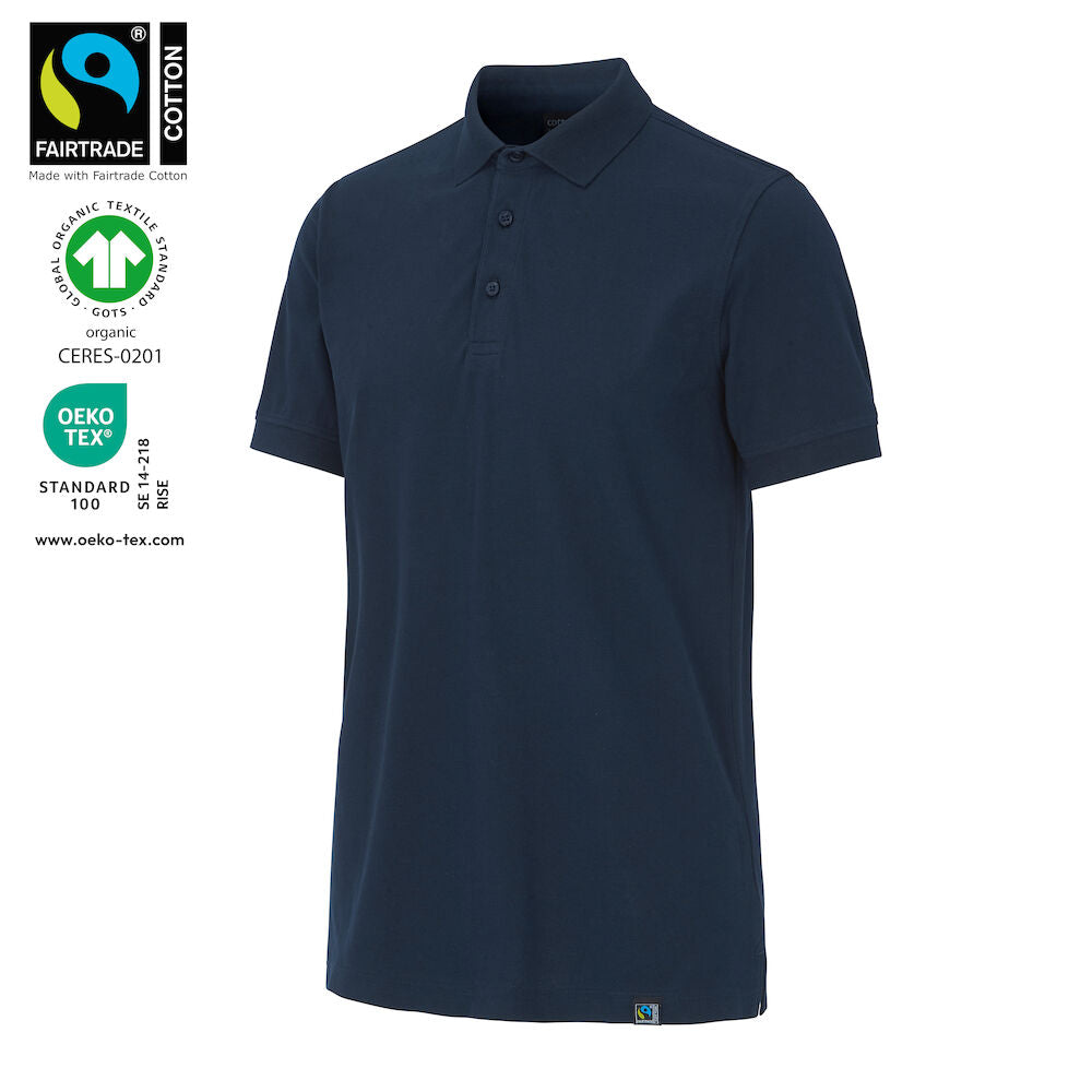 Stretch Piqué Man (GOTS) Navy S