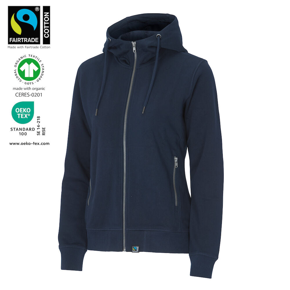 F. Terry FZ Hood Lady (GOTS) Navy XS