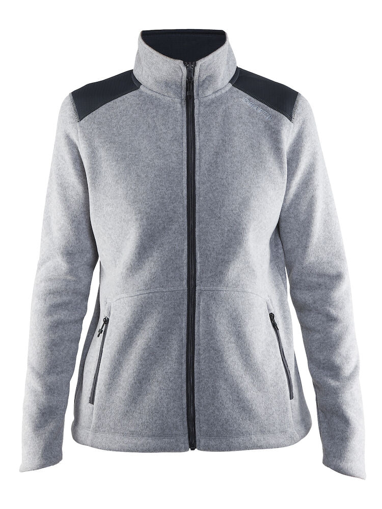 Noble Zip jk Heavy Wmn Grey Melange XS