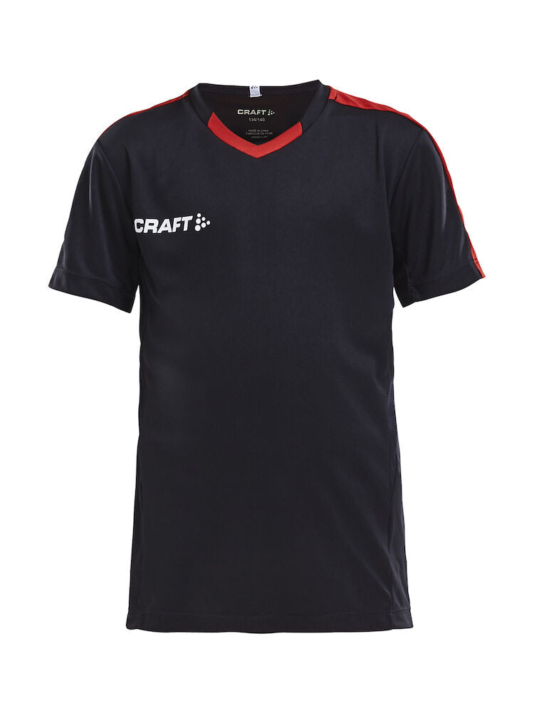 Progress Jersey Contrast Jr Black/Bright 122/128