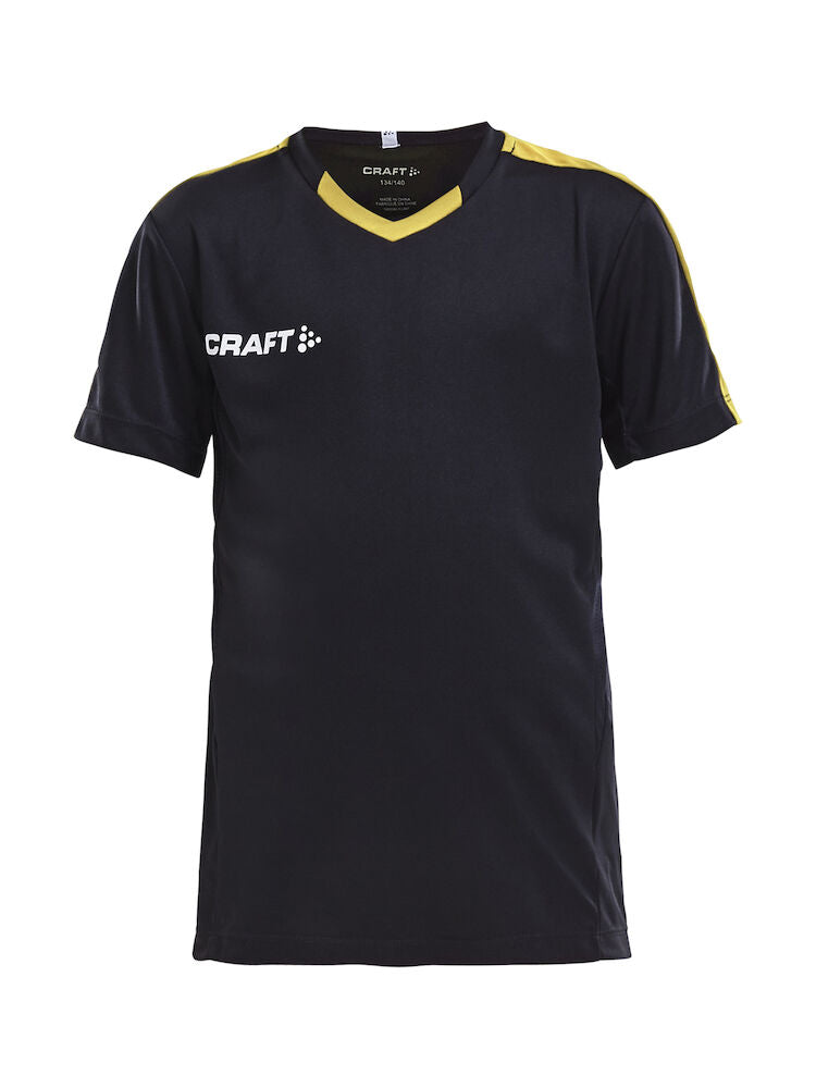Progress Jersey Contrast Jr Black/Yellow 122/128