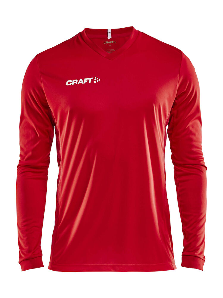 Squad Jersey Solid Ls M Bright Red XS