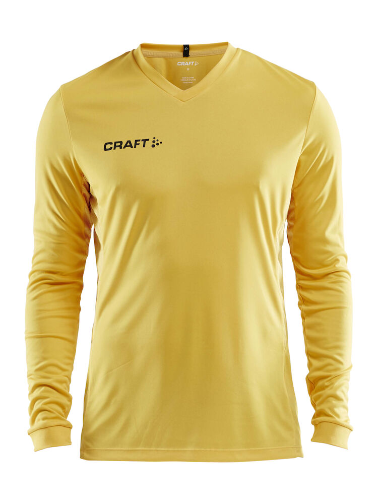 Squad Jersey Solid Ls M Yellow XS