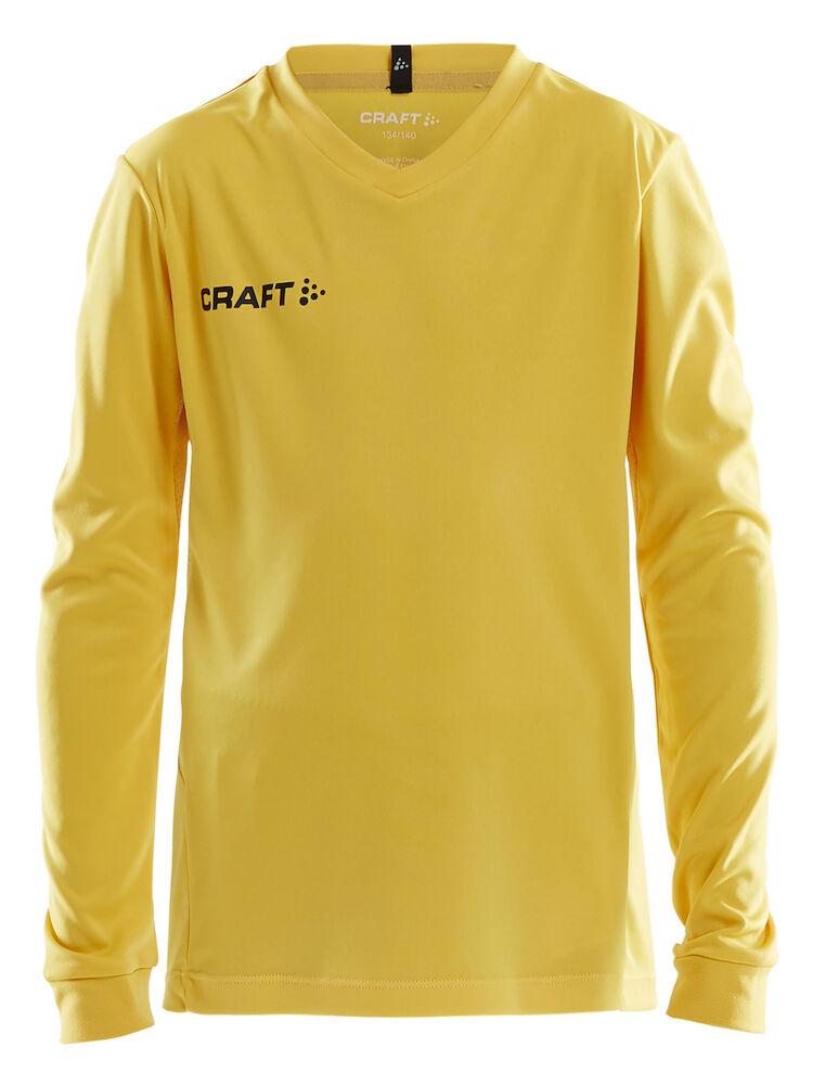 Squad Jersey Solid Ls Jr Yellow 122/128