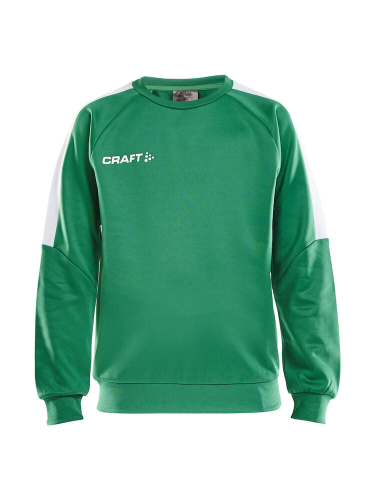 Progress R-Neck Sweater Jr Team Green/W 122/128