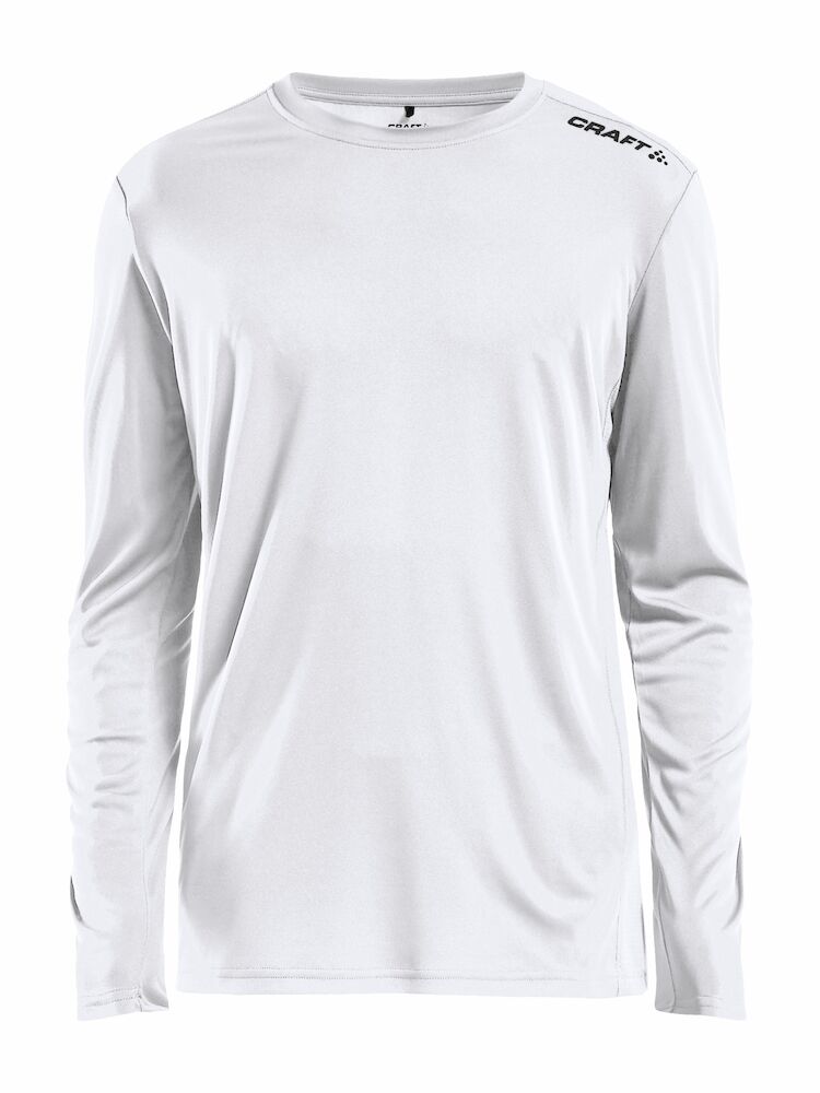 Rush LS Tee M White XS