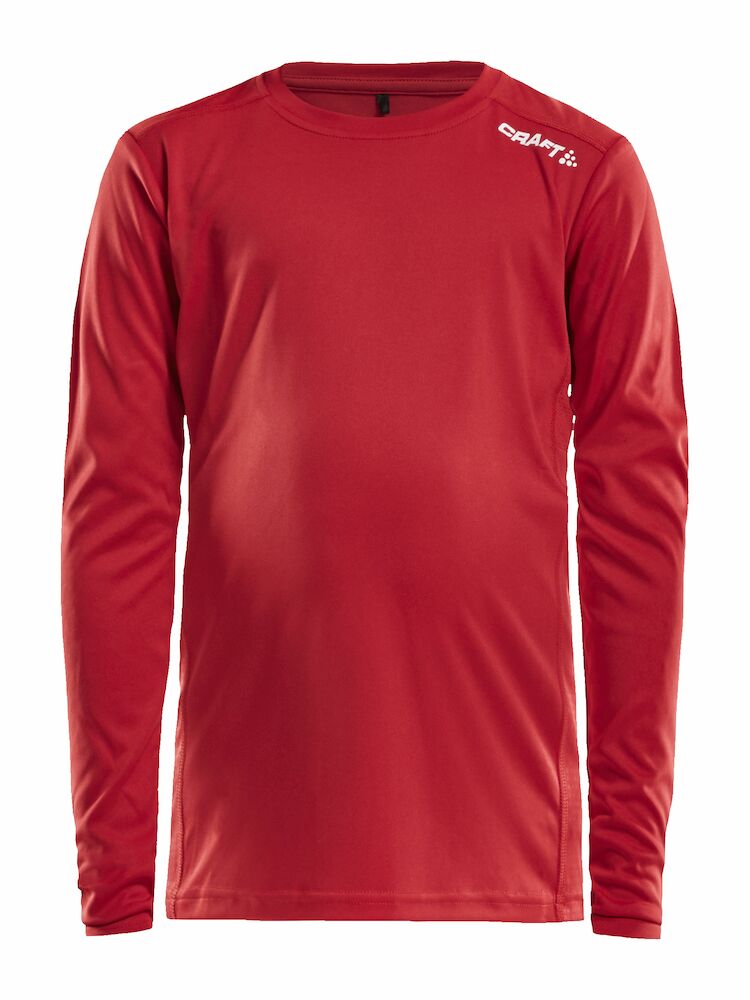 Rush LS Tee JR Bright Red 110/116