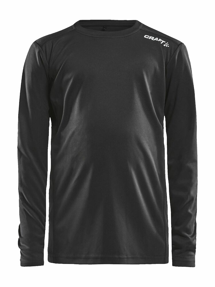 Rush LS Tee JR Black 110/116
