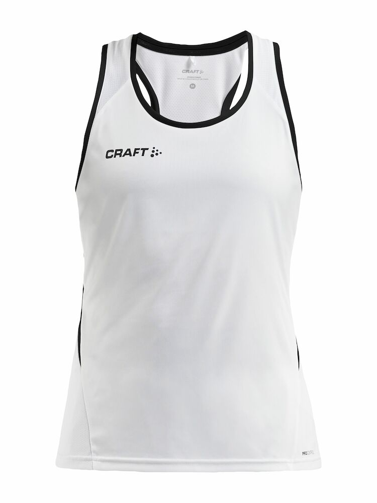 Pro Control Impact Singlet W White/Black XS