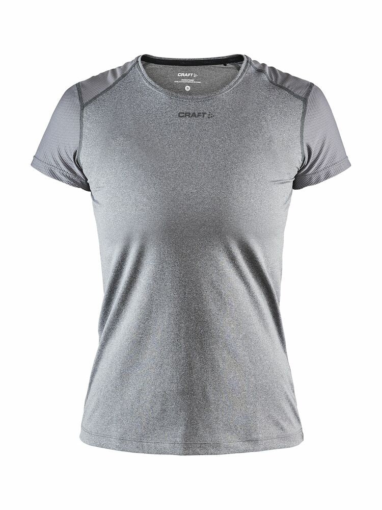 ADV Essence SS Slim Tee W Dk Grey Melange