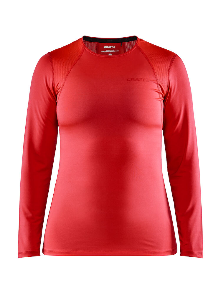 Adv Essence Ls Tee W Bright Red XS