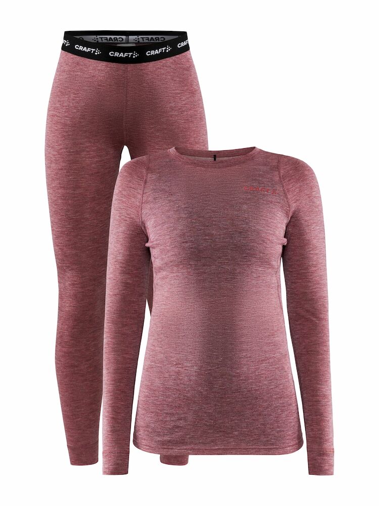 Core Wool Merino Set W Rose-melange XS
