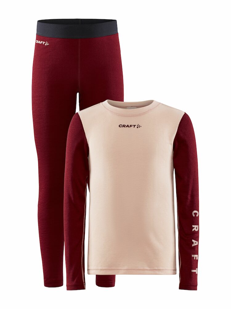 Core Warm Baselayer Set J Gum-rhubarb 110/116