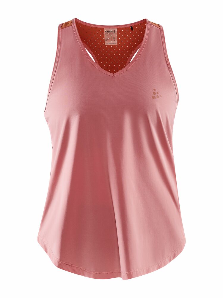 Adv Charge Perforated Singlet W Coral/terracot XS