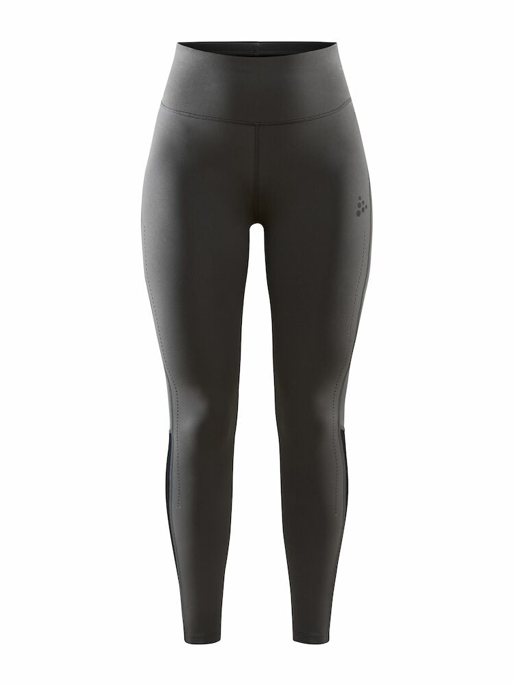 Adv Essence Perforated Tights W Granite/Black XS
