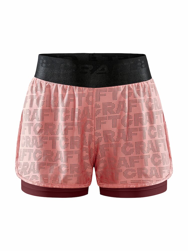 Core Charge Logo Shorts W Truffle/coral XS
