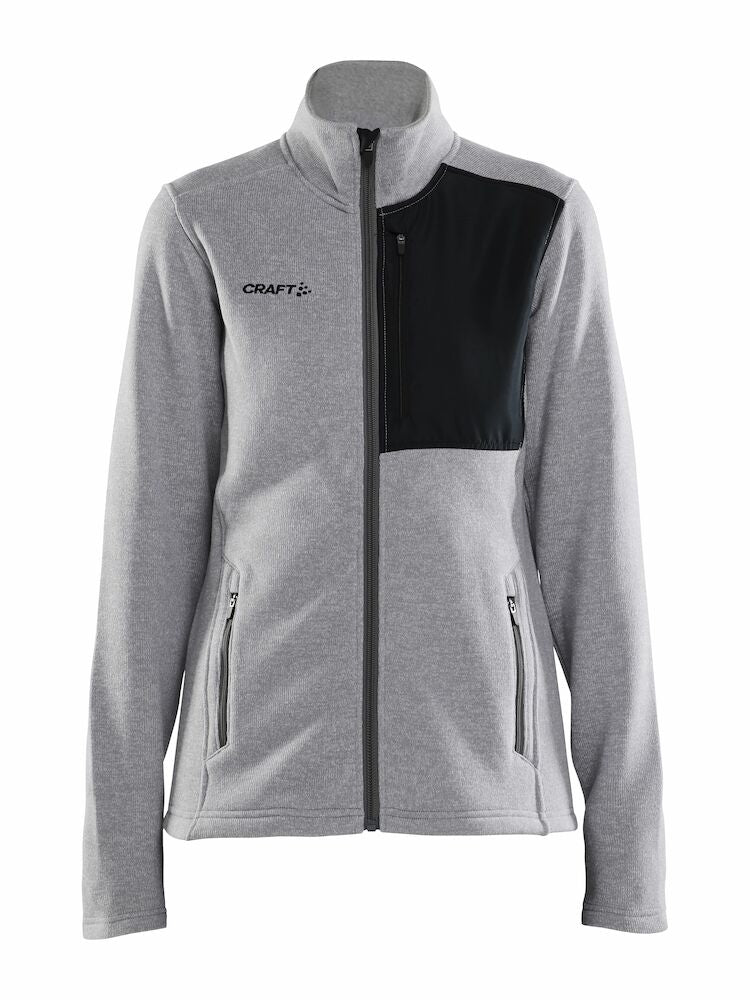 Adv Explore Heavy Fleece Jacket W Grey Melange XS