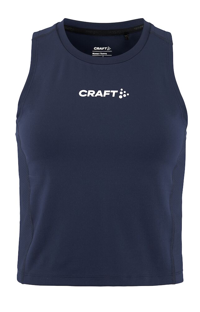 Rush 2.0 Crop Singlet W Navy XS