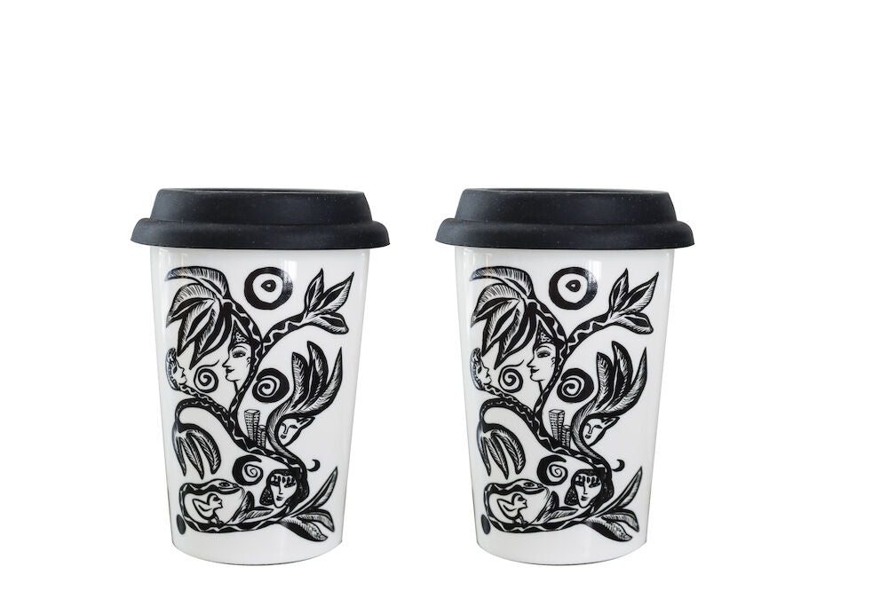 KL 2-pack Paradise Mugs White 0