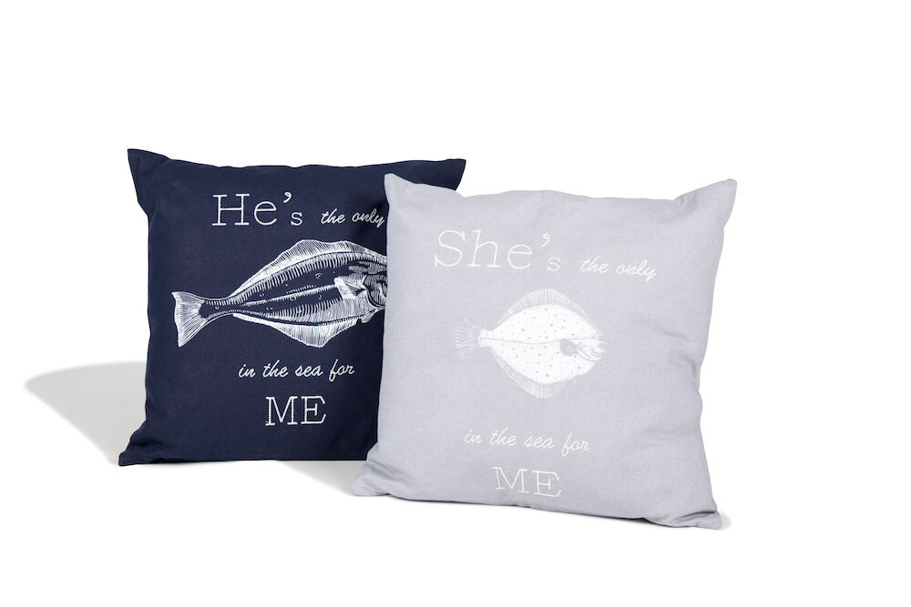 LNV Pillow Fish In the Sea Grey 0