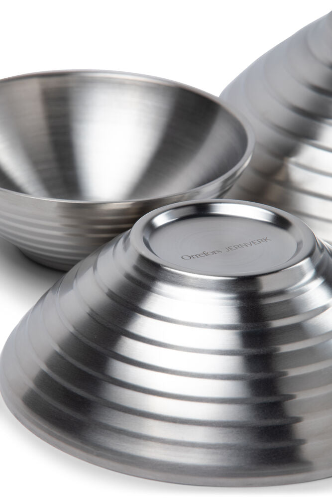 Skål Stainless Dobbeltvegg 3-pk.