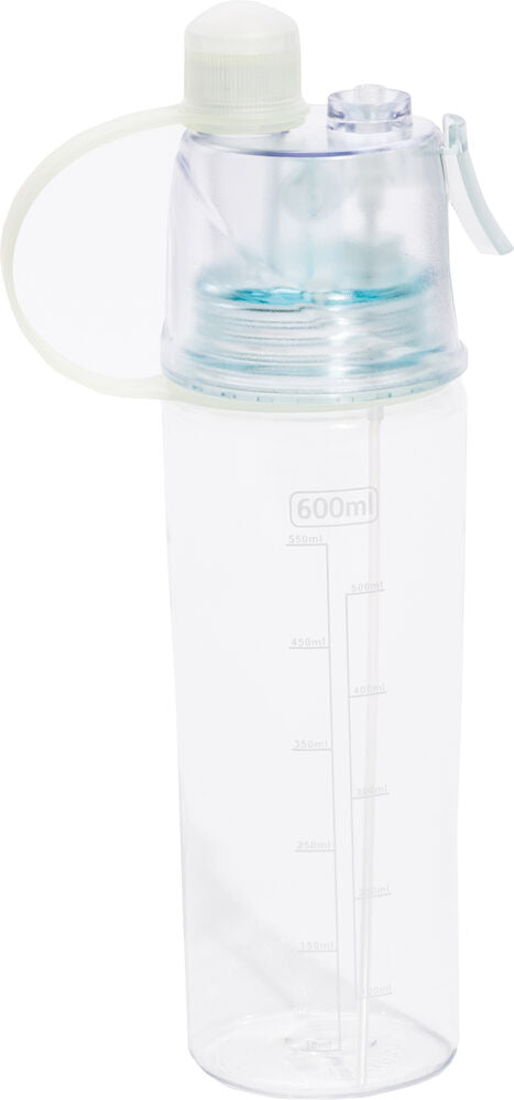 QA Water Bottle w Spray White 0