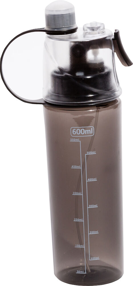 QA Water Bottle w Spray Grey 0