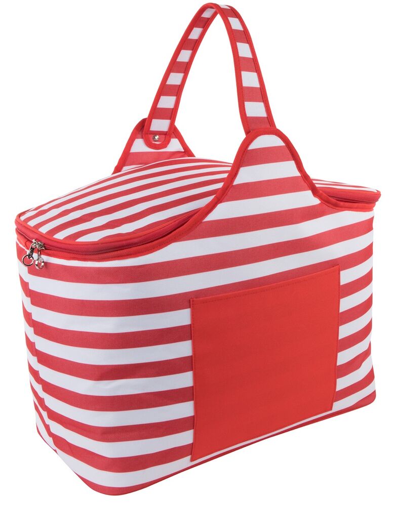 LNV Striped Cooler Bag Red 0