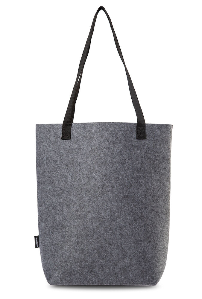 LN Felt tote Bag w wide bottom 12 L Grey One size