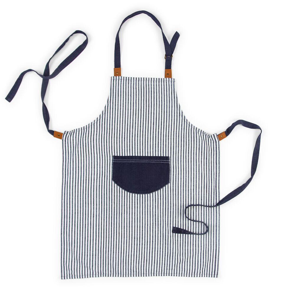 Apron Stripe White One size