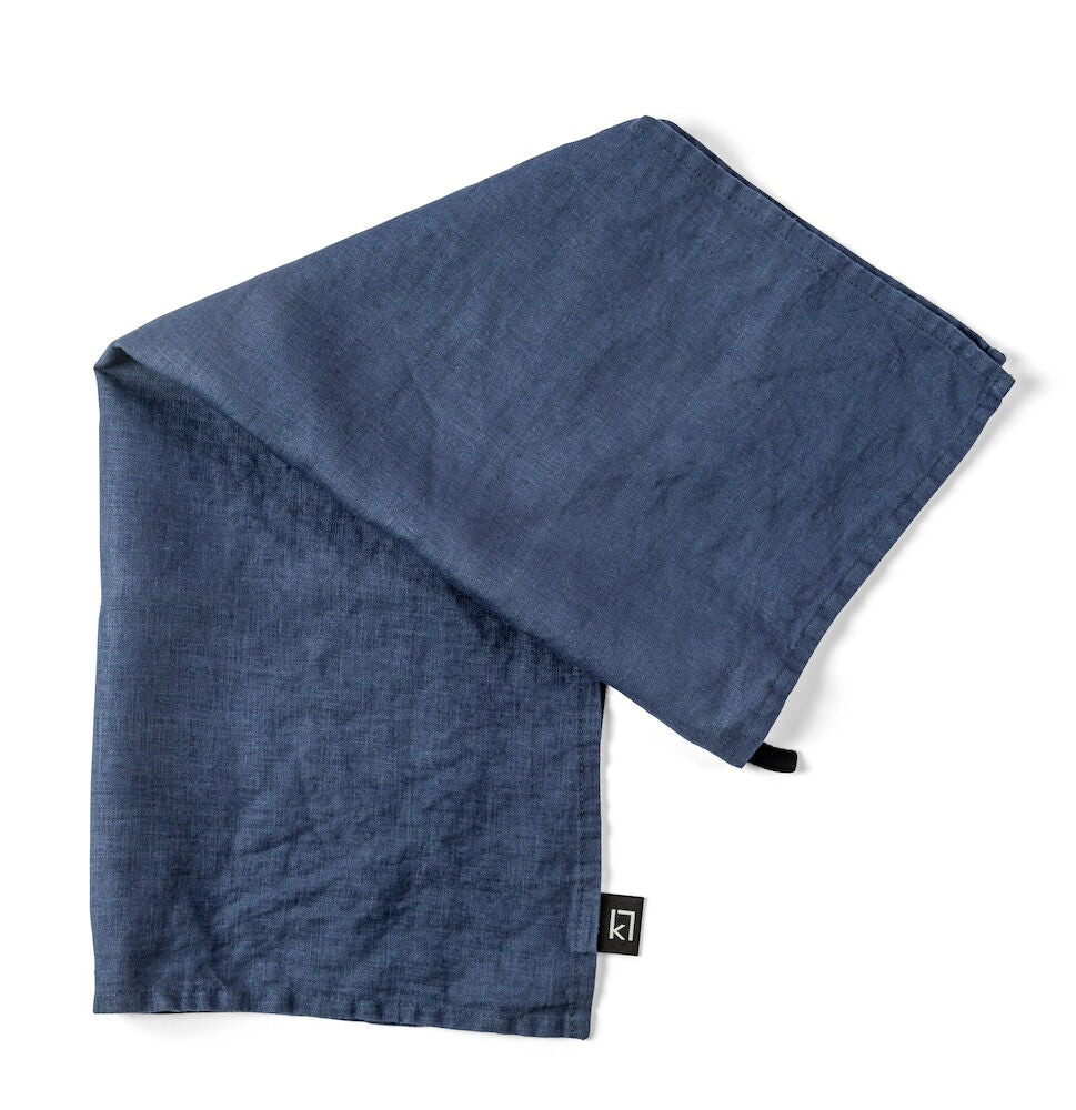 KL Washed Linen Navy 46x46cm