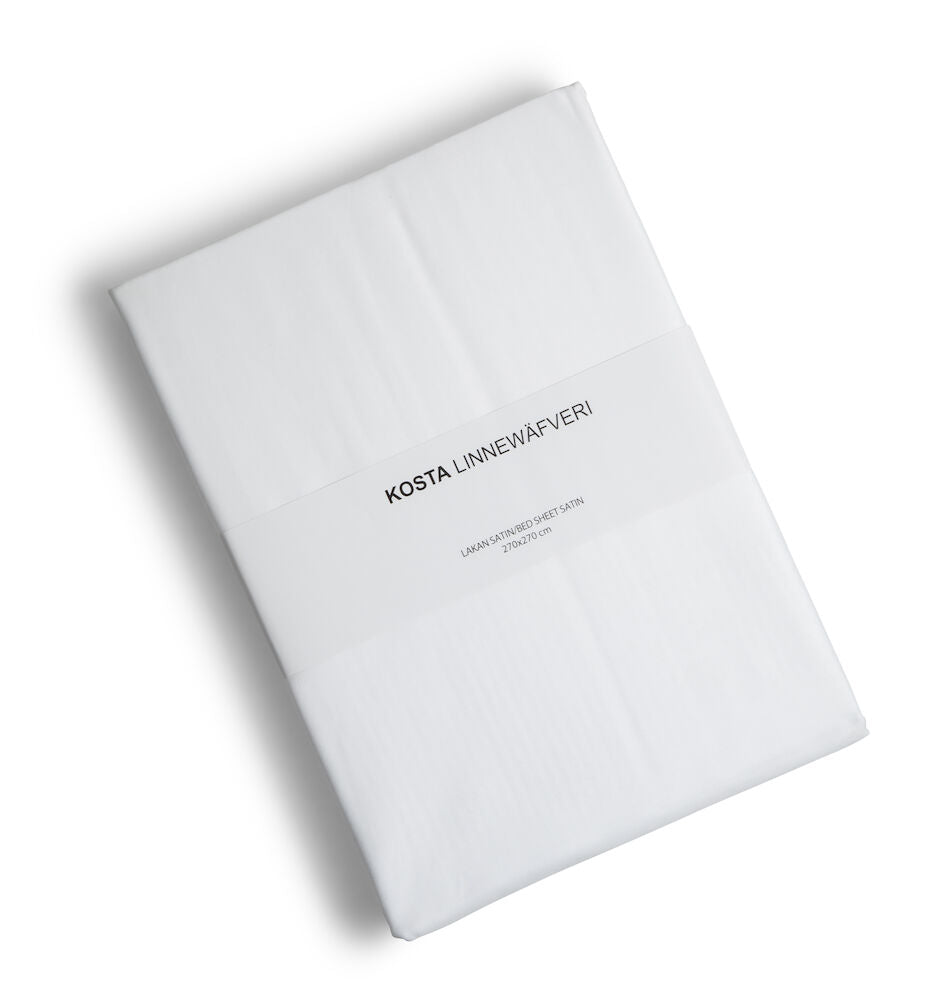 KL Satin Sheets White 270x270CM
