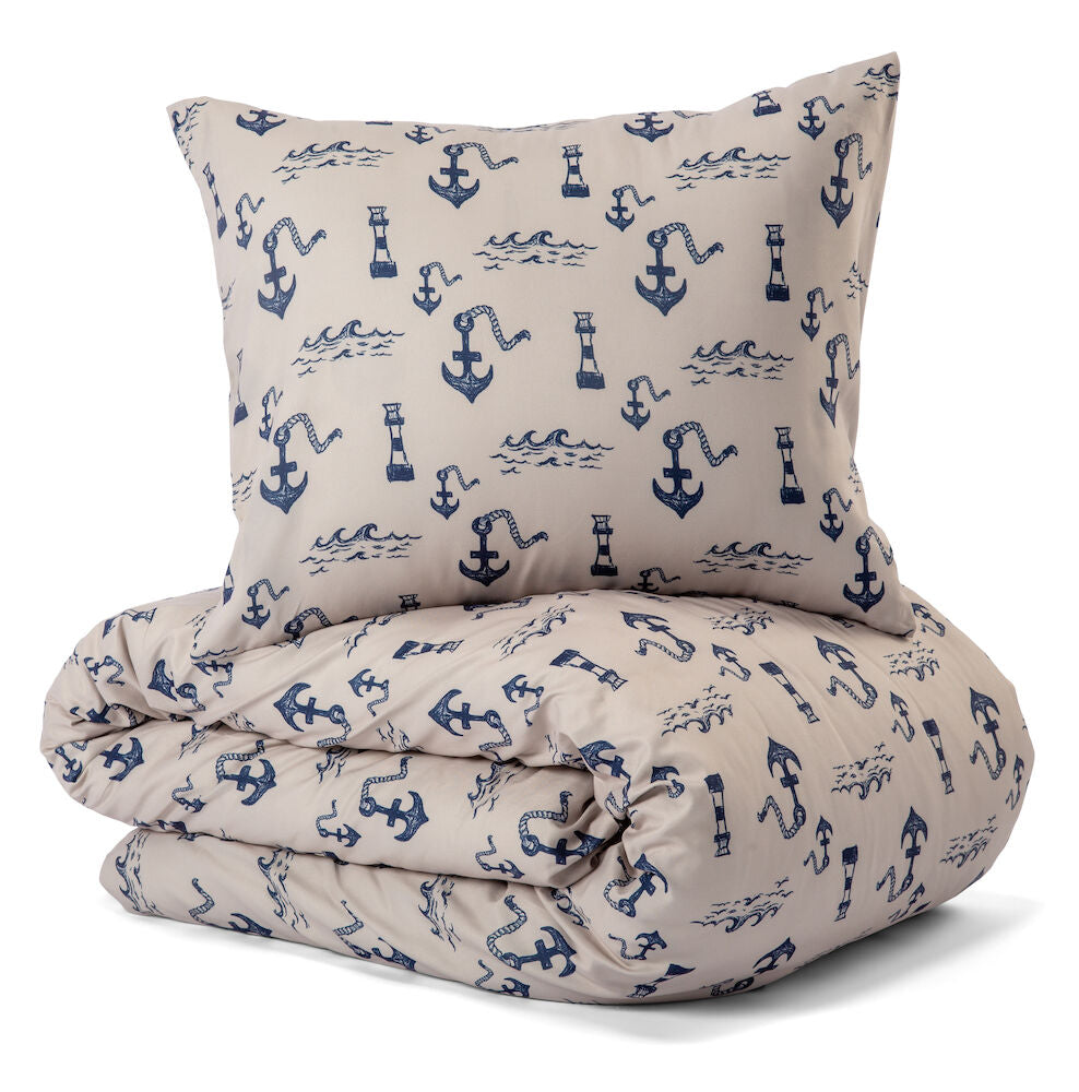 Bed Set Vassviken Micro Fibre Sand 150x210CM