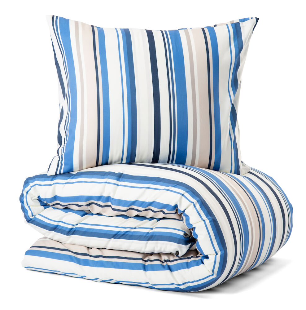 Bed Set Berga Micro Fibre Navy 150x210CM