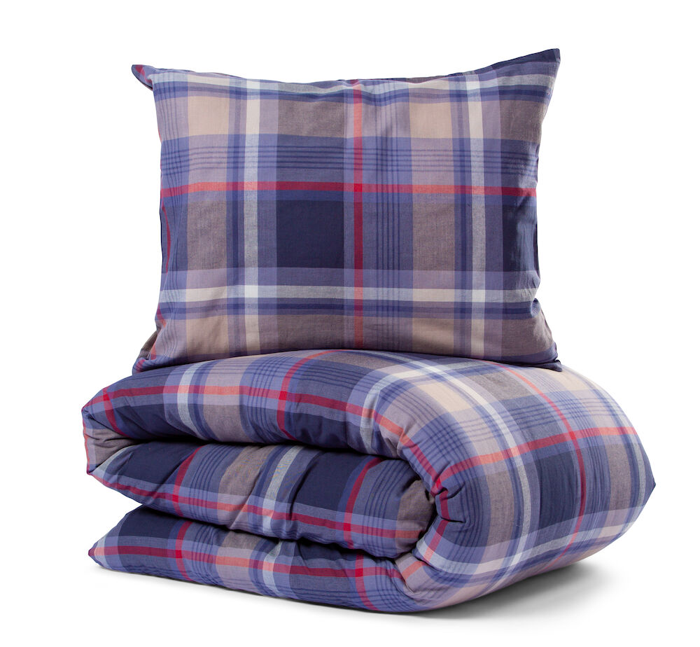 LN Bed Set Stigen Yarn Dyed 1873 Navy 150x210CM