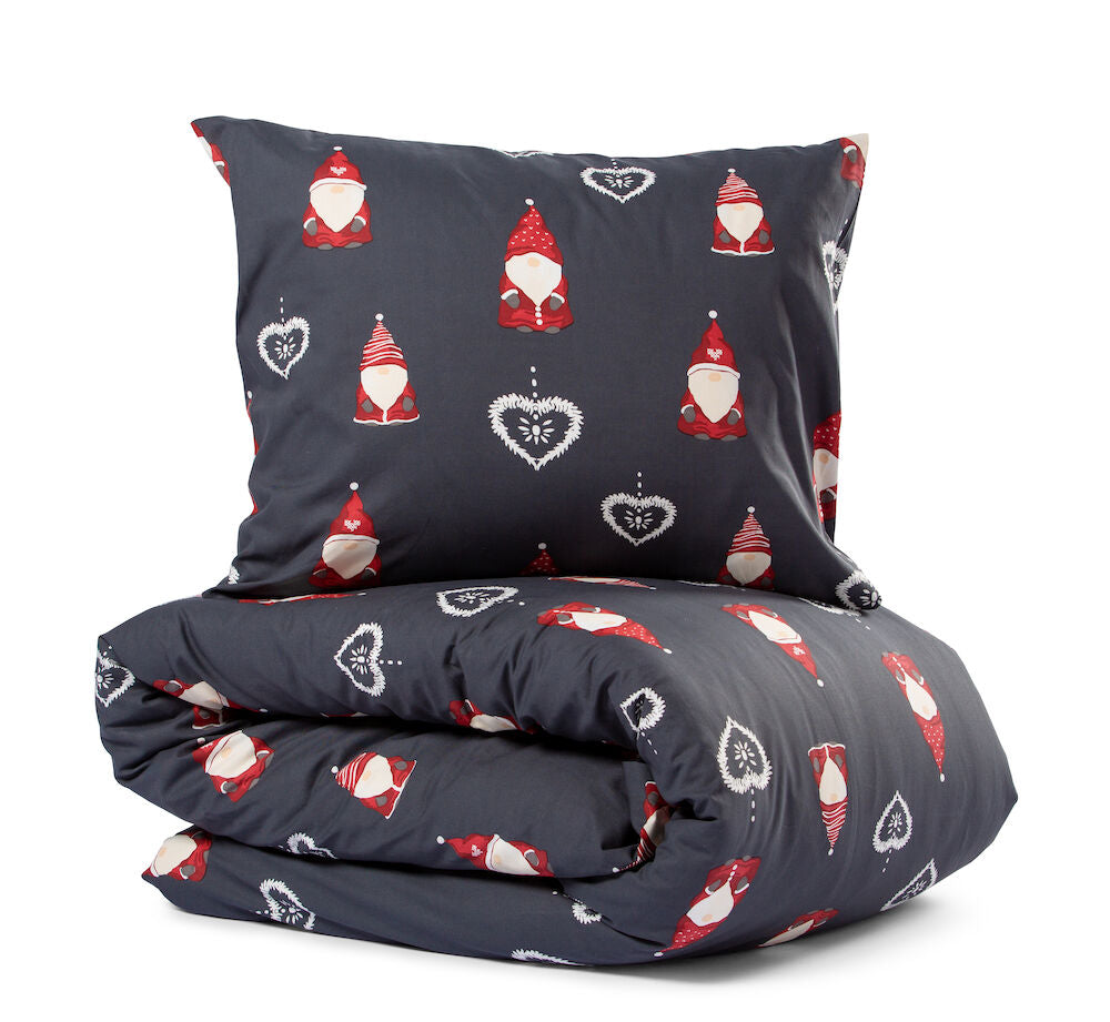 LN Bed Set Santa Graphite 150x210CM
