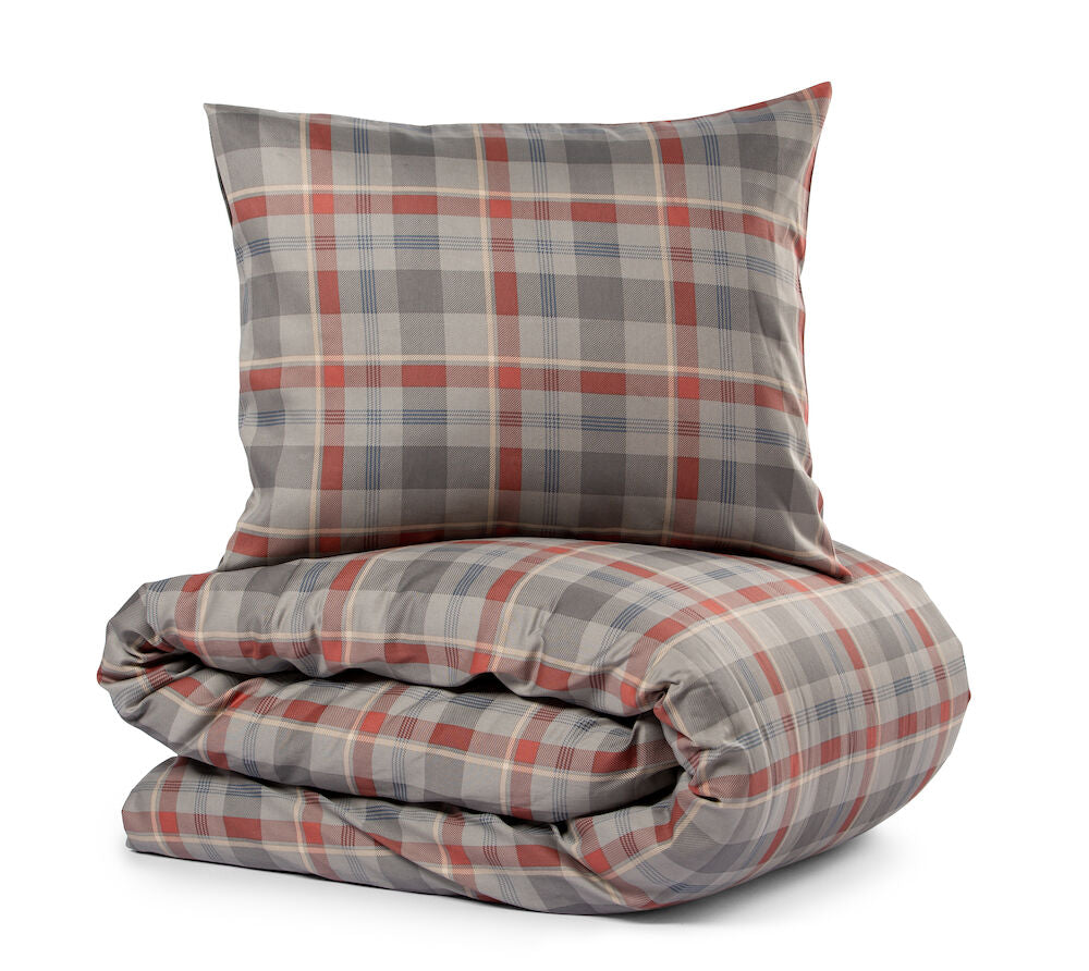 LN Bed Set Muberg Satin 1875 Grey 150x210CM