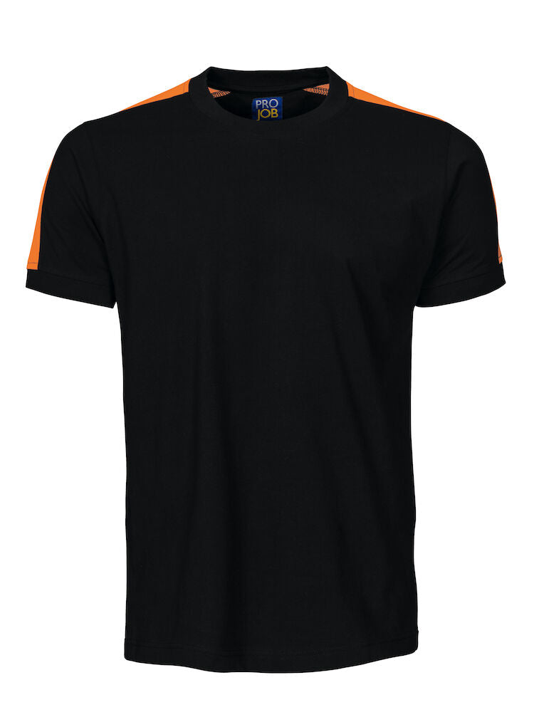 2019 T-Shirt S/S Black/Orange XS