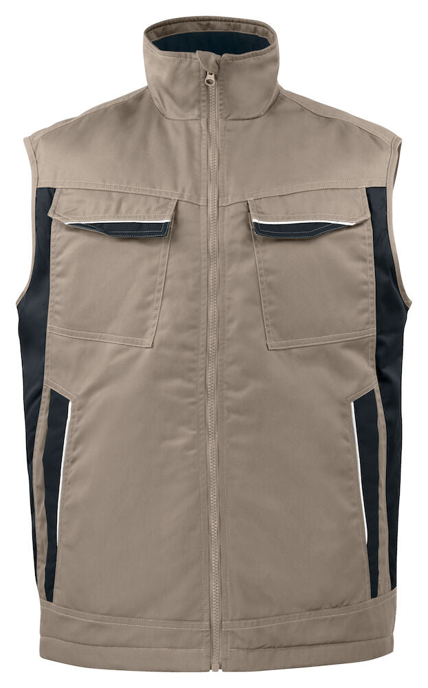 5704 Padded Vest Khaki XS